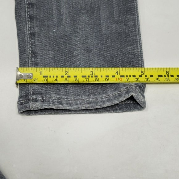True Religion Abbey Super Skinny in Gray Kewa Cross Tribal Stretch Jeans Size 26 - Picture 12 of 13